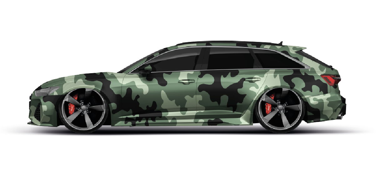 Camouflage Military Olive, Camouflage, Digitaldruckfolien, Car Wrapping